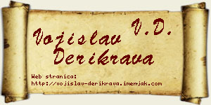 Vojislav Derikrava vizit kartica